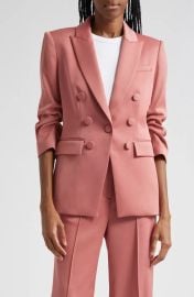 Veronica Beard Tomi Ruched Sleeve Dickey Jacket at Nordstrom