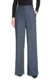 Veronica Beard Tonelli Plaid High Waist Wide Leg Pants at Nordstrom