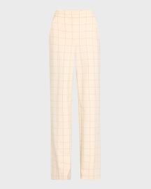 Veronica Beard Tonelli Windowpane Pants at Neiman Marcus