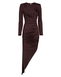 Veronica Beard Tristana Ruched Dress In Purple reg at Intermix