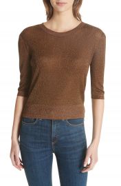 Veronica Beard Uma Metallic Knit Sweater at Nordstrom