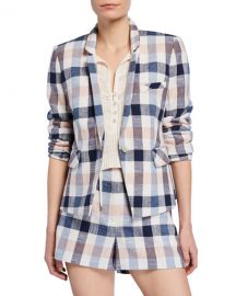 Veronica Beard Upcollar Schoolboy Dickey Jacket at Neiman Marcus