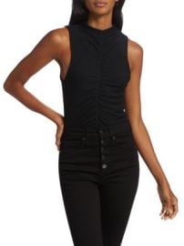 Veronica Beard Vargas Ruched Tank Top on SALE at Saks Off 5th