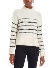 Veronica Beard Viori Striped Turtleneck Sweater Bloomingdales at Bloomingdales