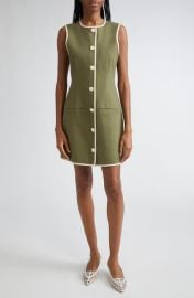 Veronica Beard Whistler Contrast Trim Sleeveless Dress at Nordstrom