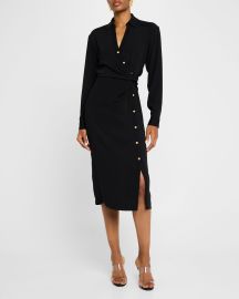 Veronica Beard Wright Midi Shirtdress at Neiman Marcus