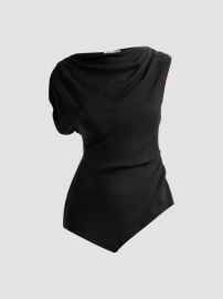 Veronica Beard Yvonne Asymmetric Crepe De Chine Top | Saks Fifth Avenue at Saks Fifth Avenue