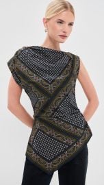 Veronica Beard Yvonne Asymmetrical Scarf Top | Shopbop at Shopbop