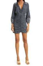 Veronica Beard Zaria Long Sleeve Minidress at Nordstrom