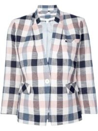 Veronica Beard single-breasted Check Blazer - Farfetch at Farfetch