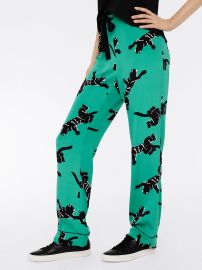 Veronica Silk Crepe De Chine Pajama Pants at Diane von Furstenberg