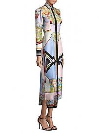 Versace - Printed Silk Shirtdress at Saks Fifth Avenue