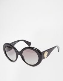 Versace  Versace Round Sunglasses at Asos