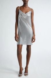 Versace Aluminum Mesh Cocktail Dress at Nordstrom