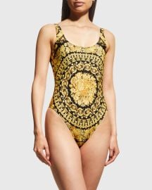 Versace Barocco One-Piece Swimsuit at Neiman Marcus