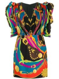 Versace Barocco Rodeo Print Mini Dress - Farfetch at Farfetch