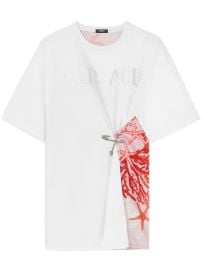 Versace Barocco Sea safety-pin T-shirt White at Farfetch