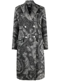 Versace Barocco Stencil double-breasted Coat - at Farfetch