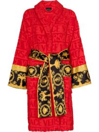 Versace Barocco-motif Robe - at Farfetch