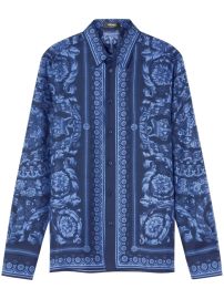 Versace Barocco print silk shirt at Farfetch