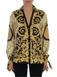 Versace Baroque Print Blouse at Cettire