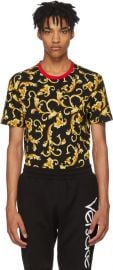 Versace Brocade Print T-shirt at SSENSE