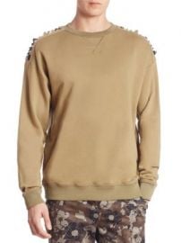 Versace Collection - Studded Cotton Sweater at Saks Fifth Avenue