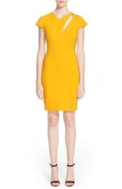 Versace Collection Cutout Cap Sleeve Sheath Dress at Nordstrom