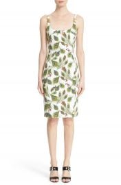 Versace Collection Peacock Print Sheath Dress at Nordstrom