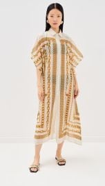 Versace Cotton Silk Voile Treasure Print Coverup at Shopbop
