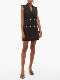 Versace Double Breasted Crepe Tuxedo Mini Dress at Matches