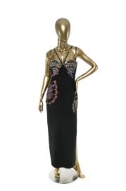 Versace Embellished Fan Detail Dress at Janet Mandell