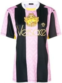 Versace Embroidered Logo Football T-shirt - Farfetch at Farfetch