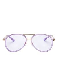 Versace Eyewear pilot-frame Sunglasses Purple at Farfetch