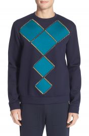 Versace Geometric Studded Sweatshirt at Nordstrom