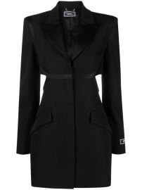 Versace Grain de Poudre Wool Cutout Blazer Dress at Farfetch