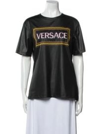 Versace Graphic Print Crew Neck T Shirt at The Real Real