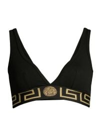 Versace Greca Border Bralette | Saks Fifth Avenue at Saks Fifth Avenue