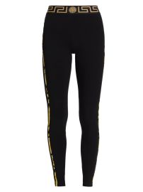 Versace Greca Border Leggings | Saks Fifth Avenue at Saks Fifth Avenue
