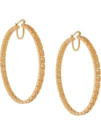 Versace Greca Key Hoop Earrings - Farfetch at Farfetch