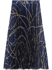 Versace Greca Nautical-print Pleated Skirt - at Farfetch