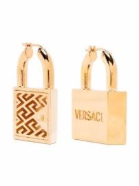 Versace Greca Padlock Earrings - at Farfetch