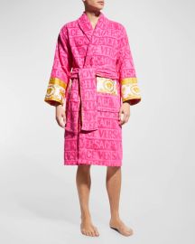 Versace I Heart Baroque Bath Robe at Neiman Marcus