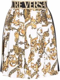 Versace Jeans Couture Barocco-print Pleated Skirt - at Farfetch