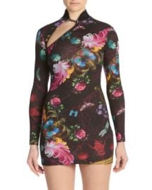 Versace Jeans Couture Printed Long Sleeve Dress Bloomingdale39s at Bloomingdales
