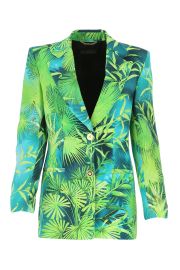 Versace Jungle Print Blazer at Cettire