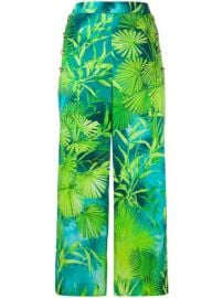 Versace Jungle Print Cropped Trousers - Farfetch at Farfetch