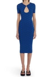 Versace La Greca Jacquard Keyhole Sweater Dress at Nordstrom