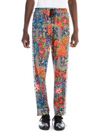 Versace Logo Tape Floral Jogger on SALE at Saks Off 5th