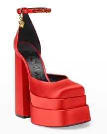 Versace Medusa Aevitas Platform Pumps at Neiman Marcus